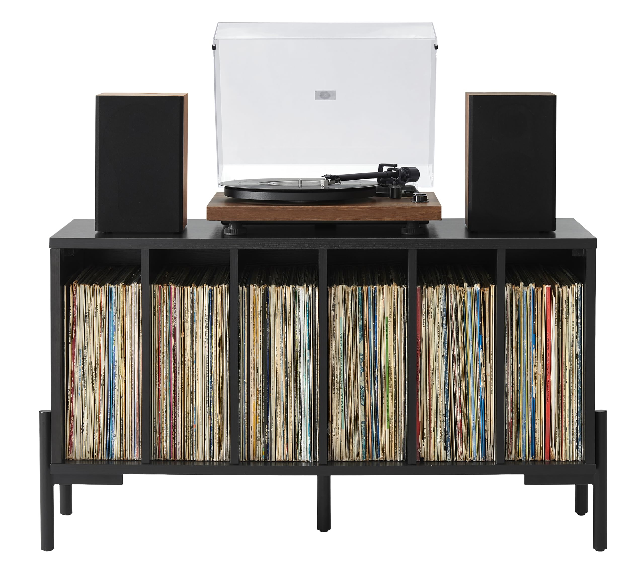Amazon.com: Crosley Furniture Greenwich Record Storage Media